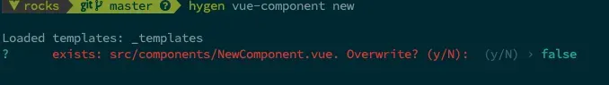 hygen ask us to overwrite our existing file