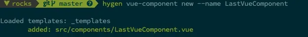 Create a component with the name LastVueComponent