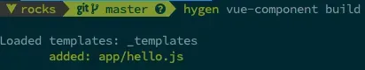 Call hygen with build